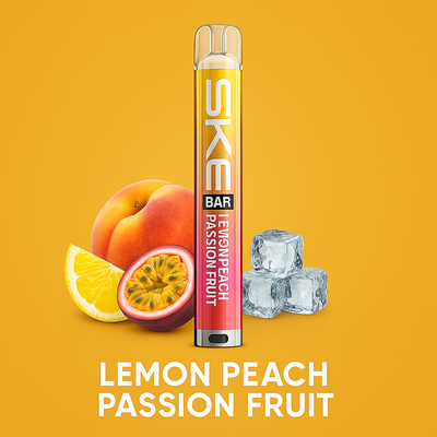 SKE Crystal BAR Prefilled Vape Kit – Lemon Peach Passion Fruit