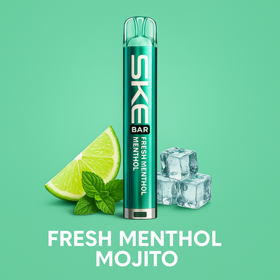 SKE Crystal BAR Prefilled Vape Kit – Fresh Menthol Mojito
