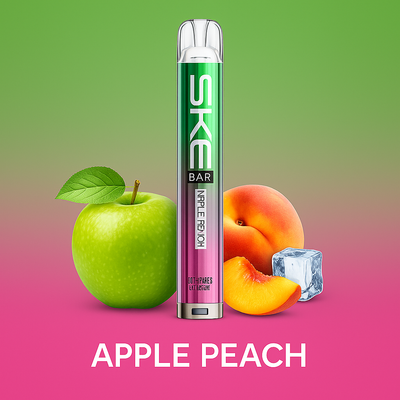 SKE Crystal BAR Prefilled Vape Kit – Apple Peach