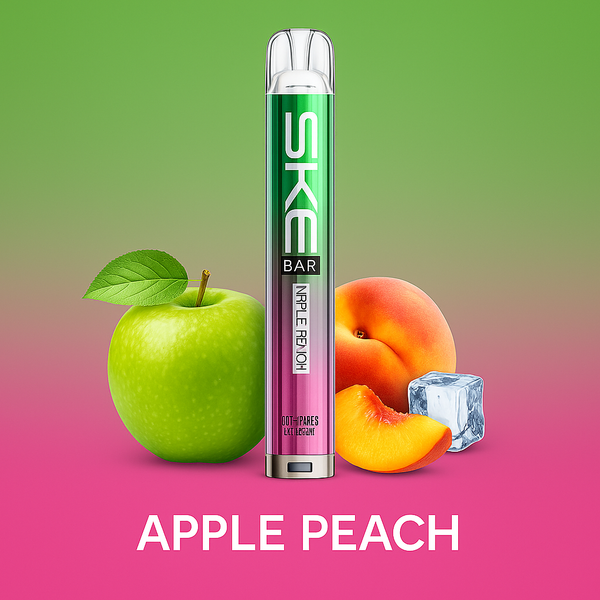 SKE Crystal BAR Prefilled Vape Kit – Apple Peach