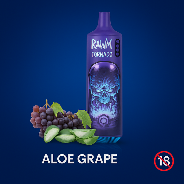 RandM Tornado 9000 Vape – Aloe Grape