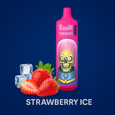 RandM Tornado 9000 Vape – Strawberry Ice