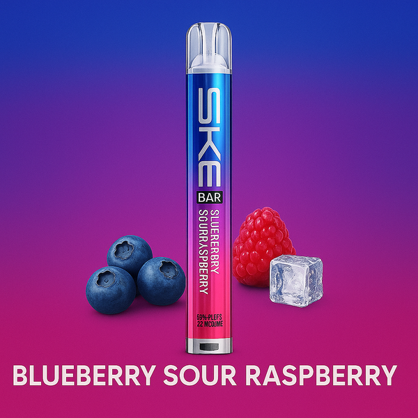 SKE Crystal BAR Prefilled Vape Kit – Blueberry Sour Raspberry